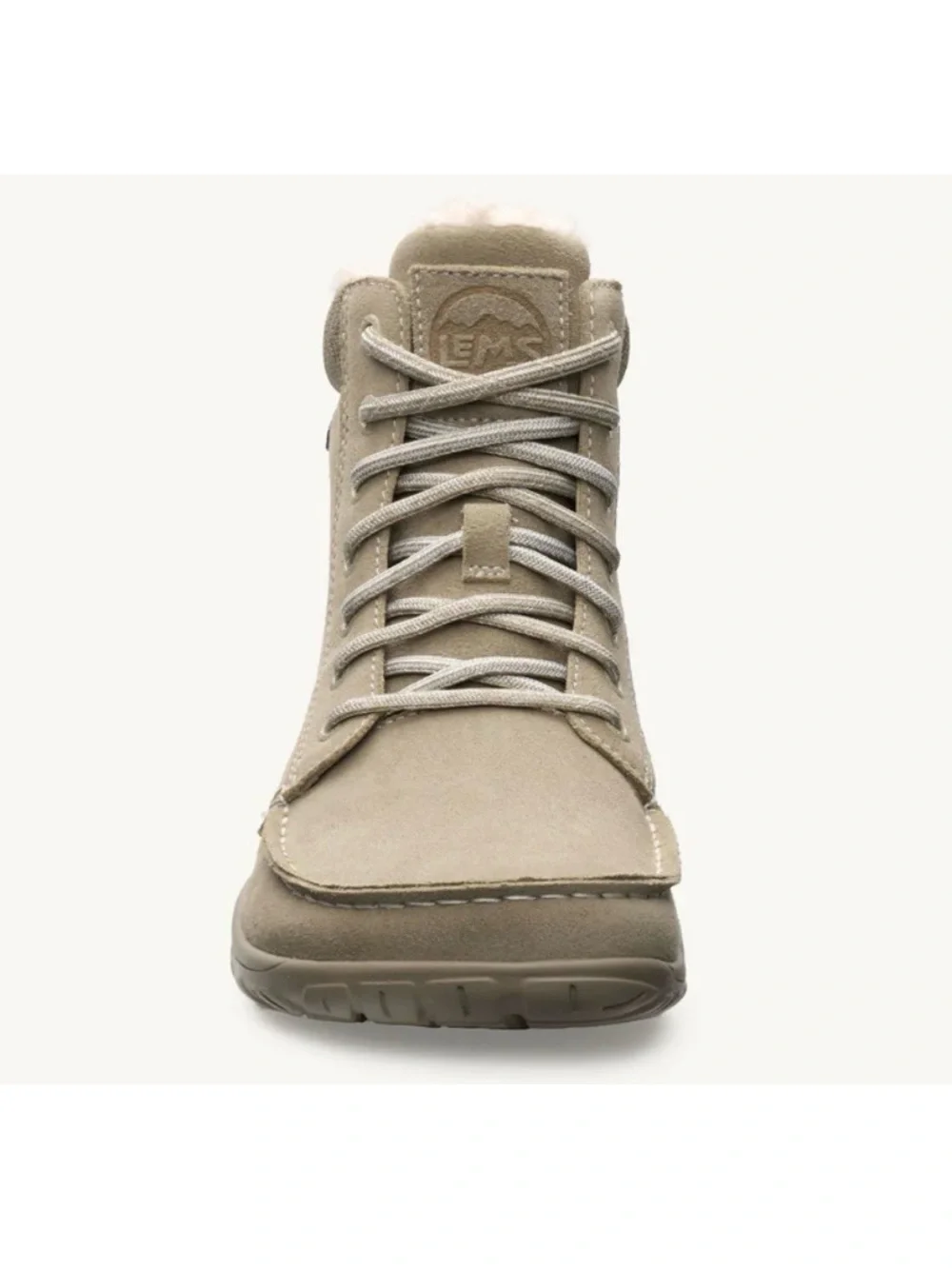 Lems Telluride Leather Lace-Up Boots in Limestone